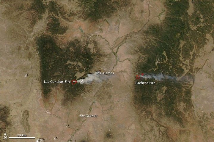 
			Las Conchas Fire, New Mexico - NASA Science			