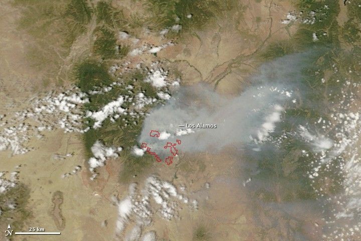 
			Las Conchas Fire, New Mexico - NASA Science			