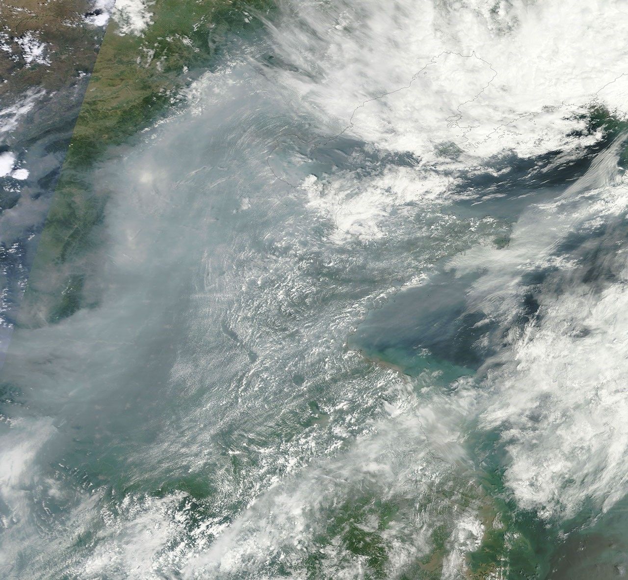 Haze over Eastern China