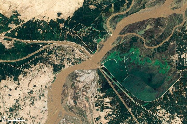 Seasonal Changes along the Indus River