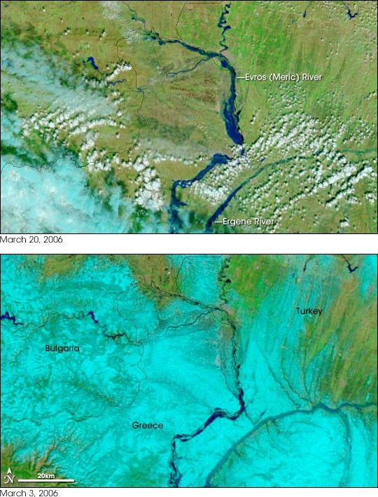 Floods Along the Evros (Meric) River