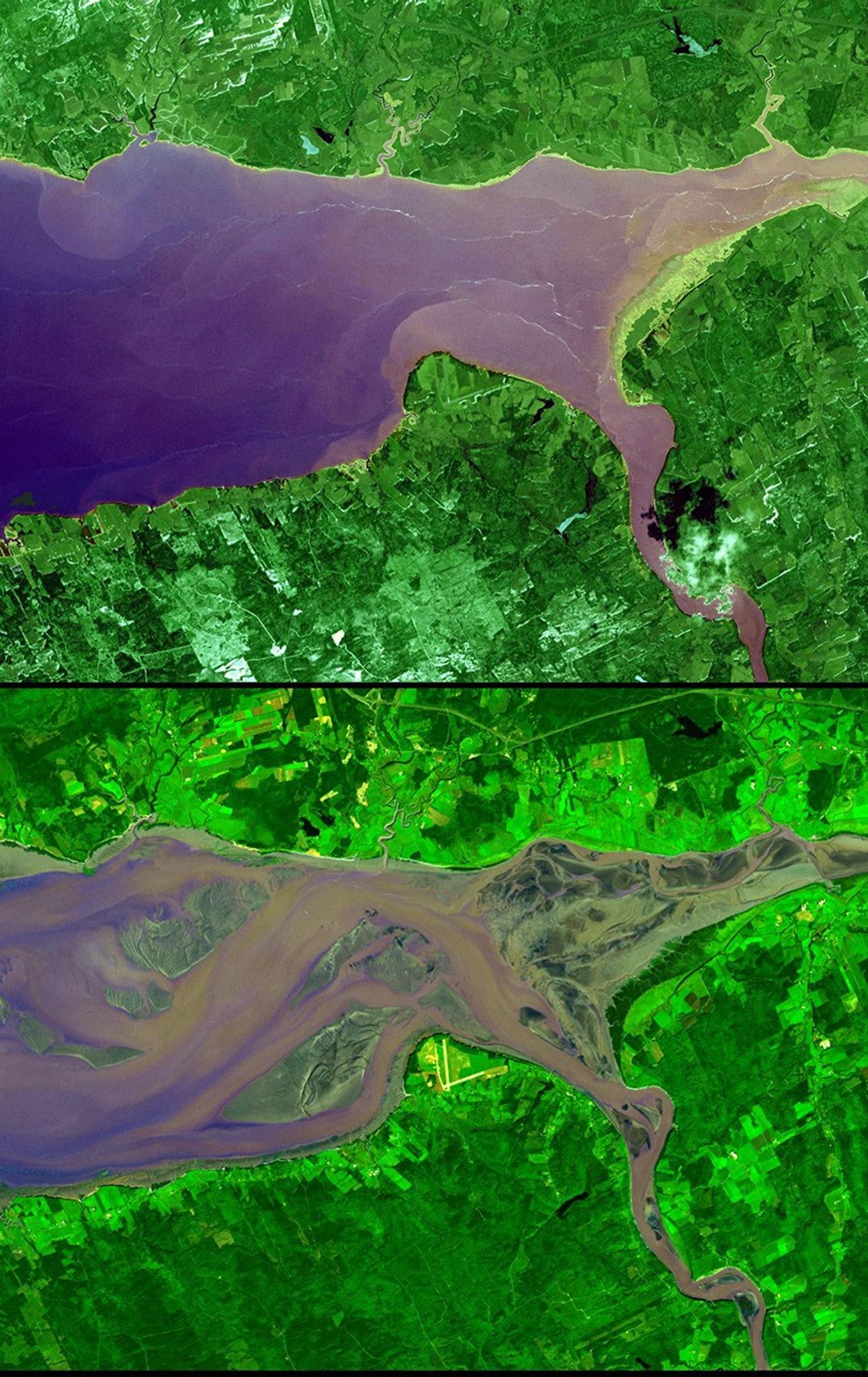 High and Low Tides in Bay of Fundy - NASA Science