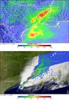 Severe Thunderstorms over the Southeastern United States