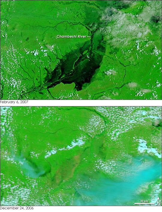 Chambeshi River Floods, Zambia