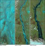 Floods on the Lena River