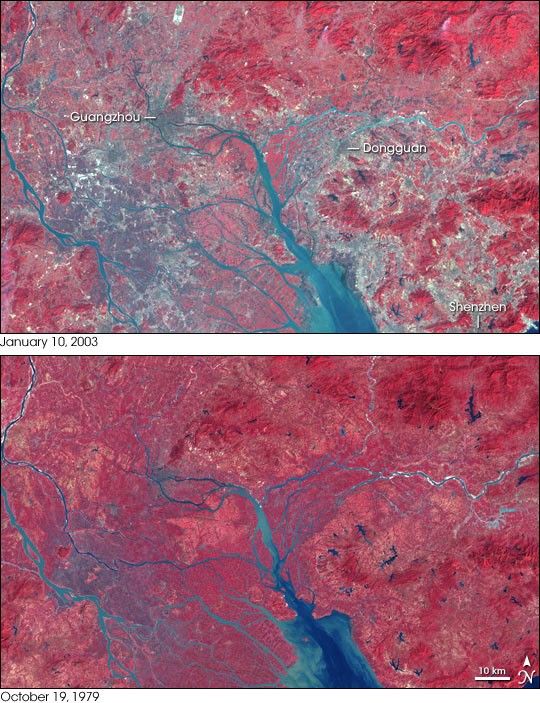 Urbanization of the Pearl River Delta