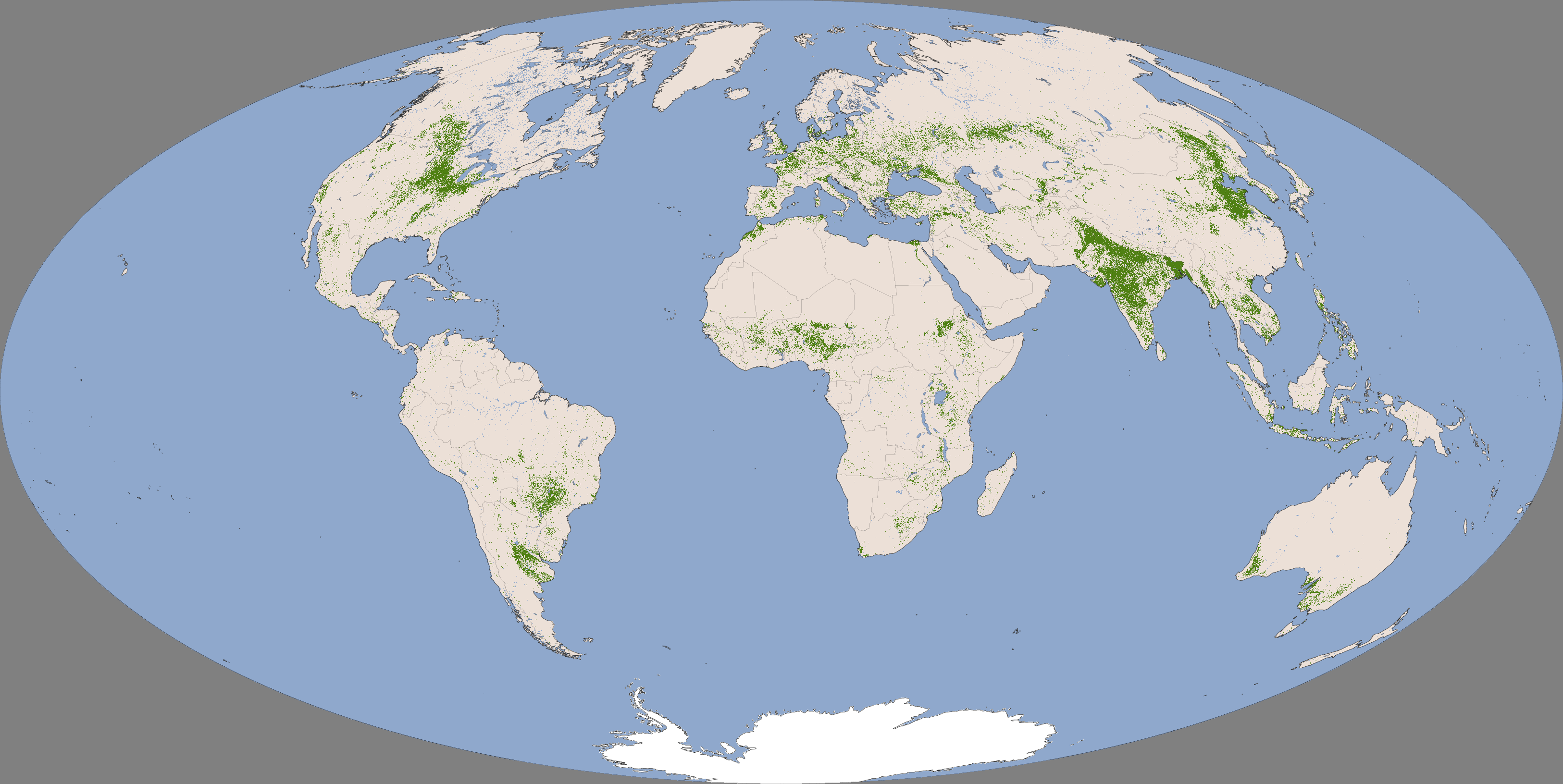 Global Croplands - 2000 - 2008