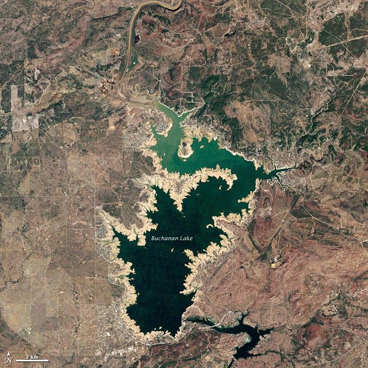 Ghost Shorelines of Buchanan Lake