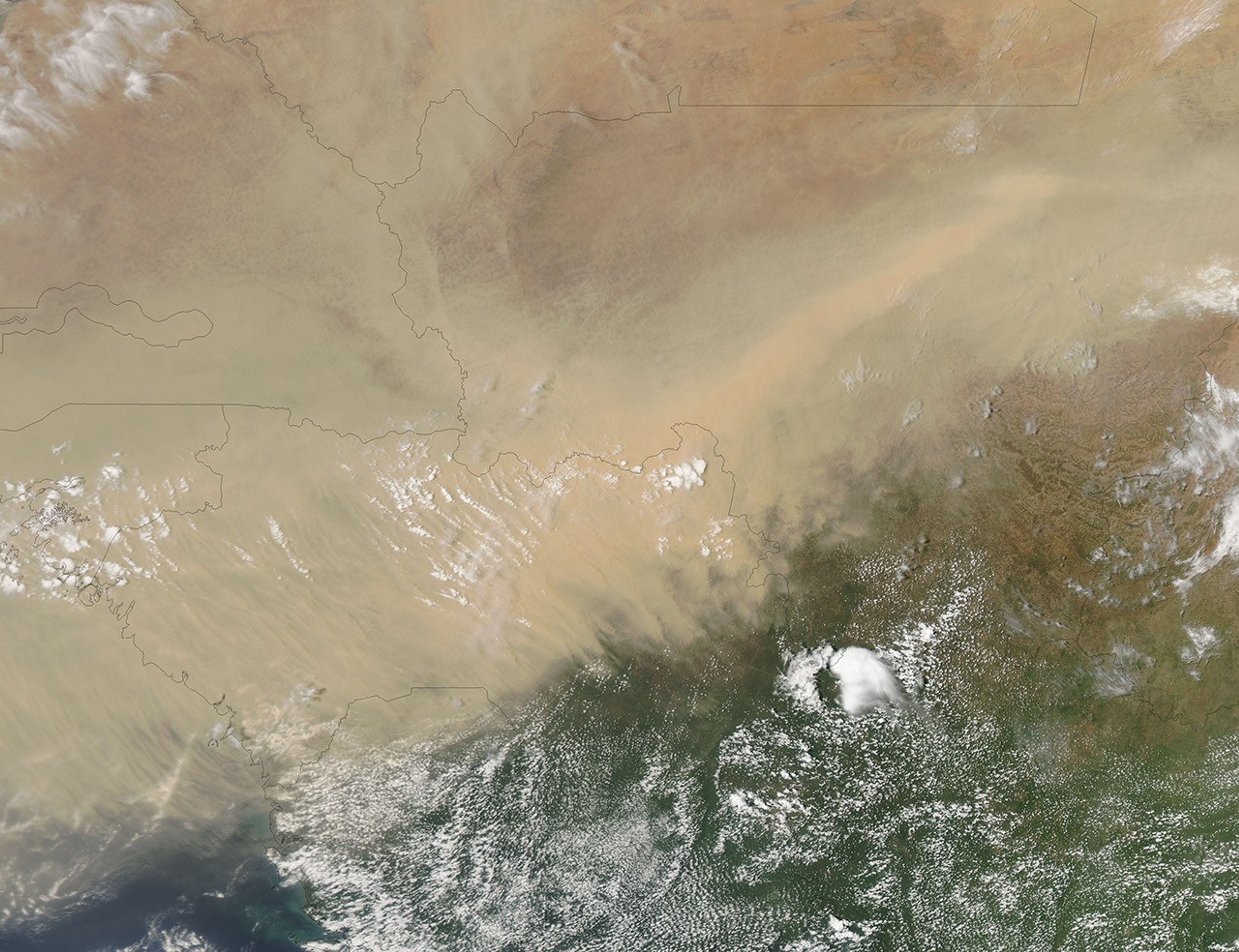 Dust Storm in Western Africa