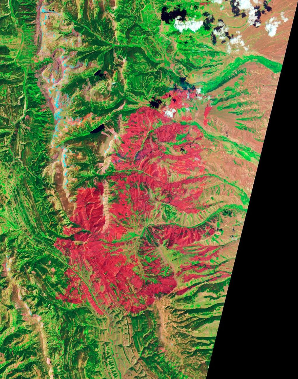false color - July 4, 2012
