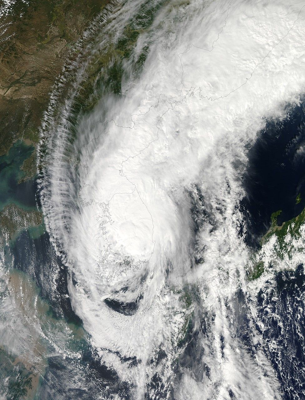 Sanba over the Korean Peninsula