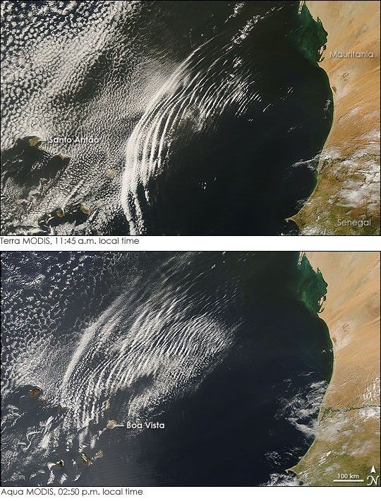 Wave Clouds off West Africa