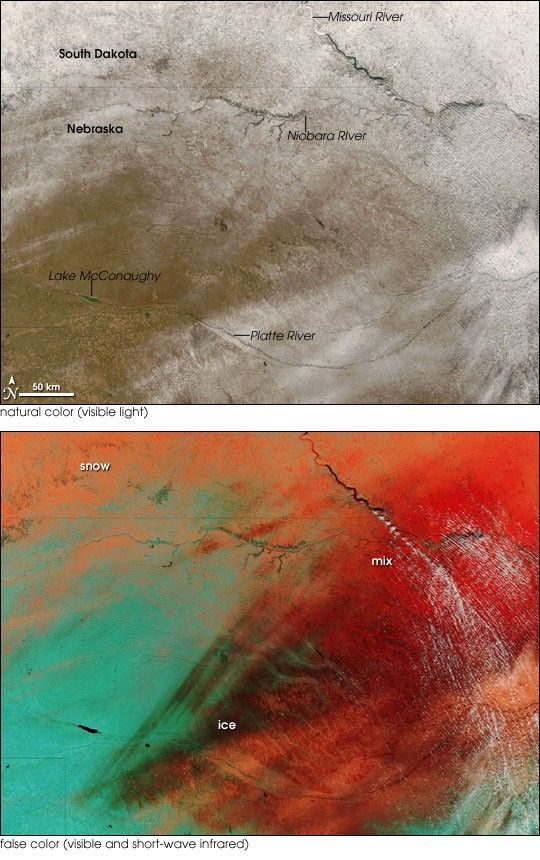 Storm Lays Down Snow and Ice Across Midwest