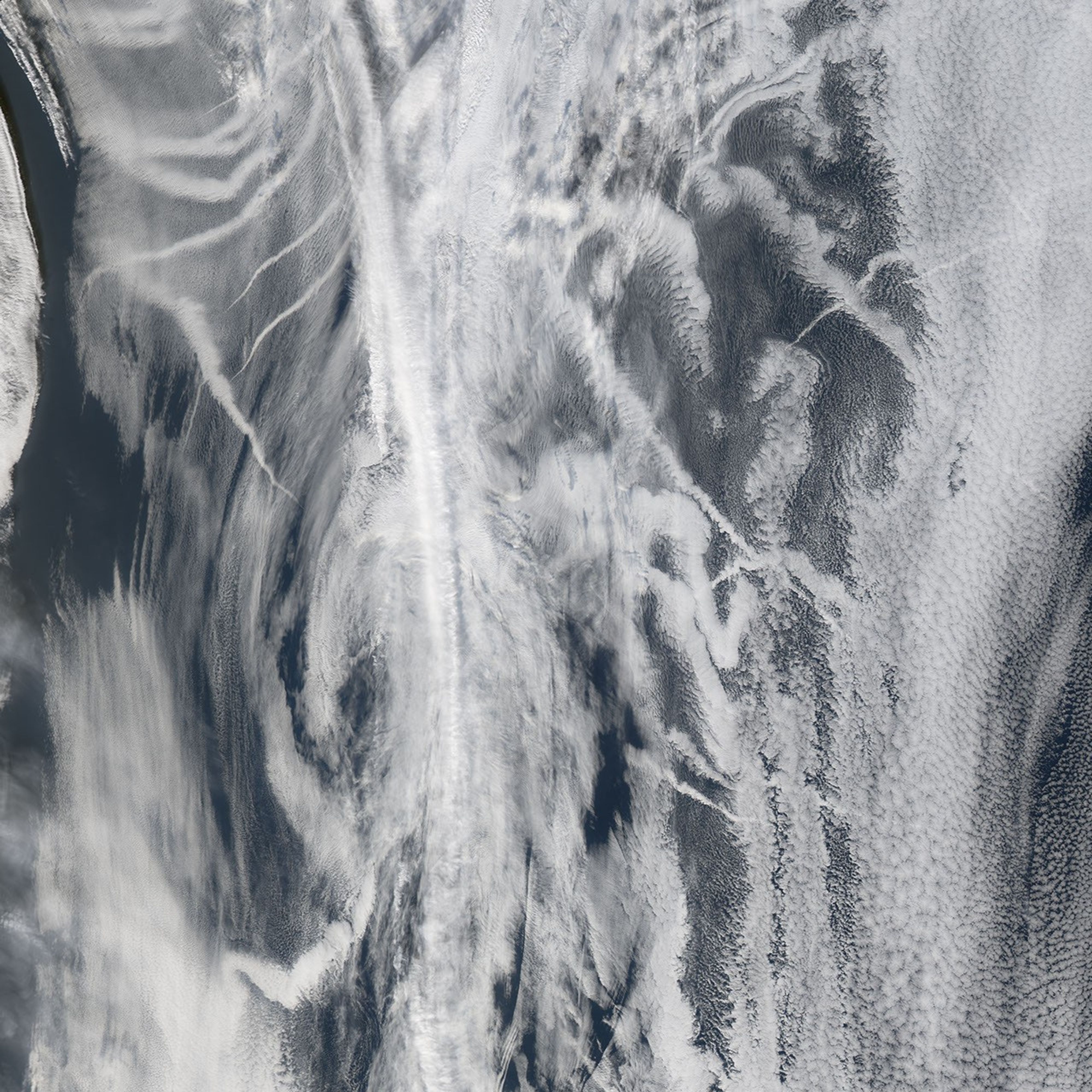 Ship Tracks off British Columbia