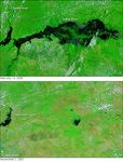 Floods on the Kafue River, Zambia