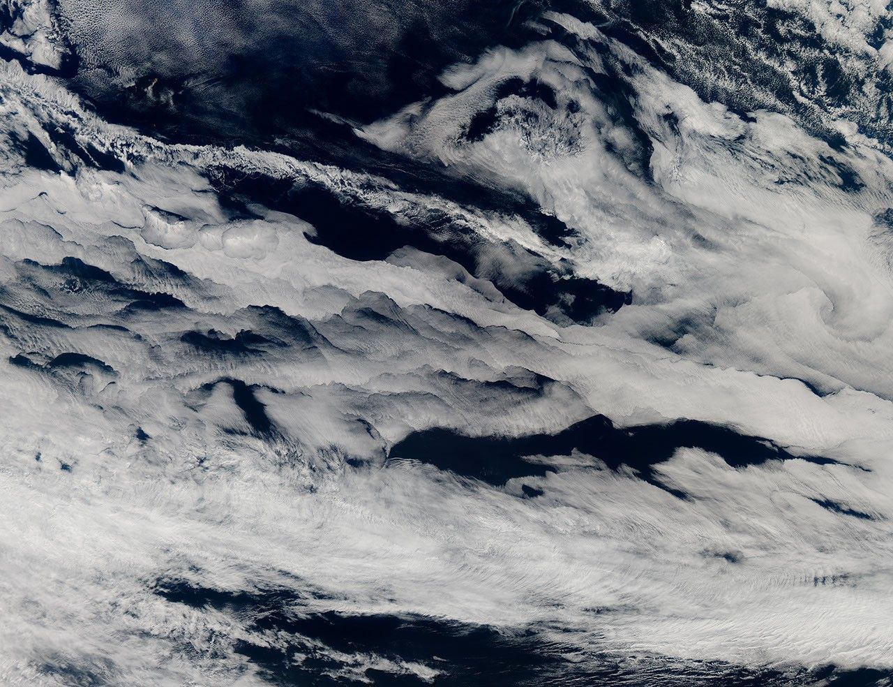 Clouds over the Southern Indian Ocean
