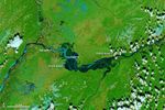Ice Jam on the Yukon River Floods Galena, Alaska