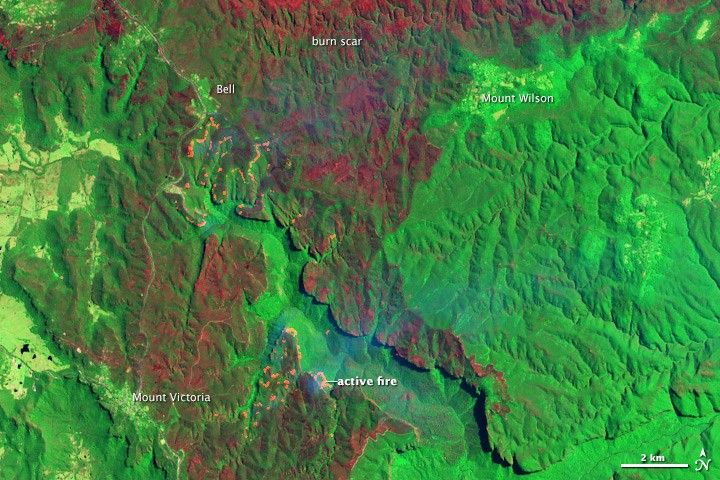 Bushfires in the Blue Mountains