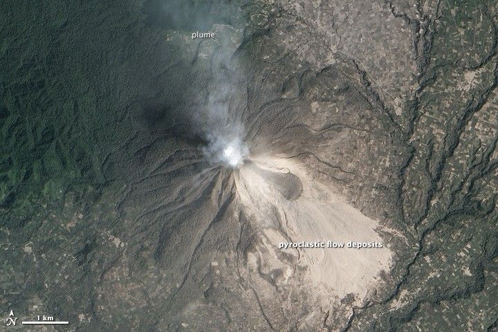 Changed Landscape Around Sinabung