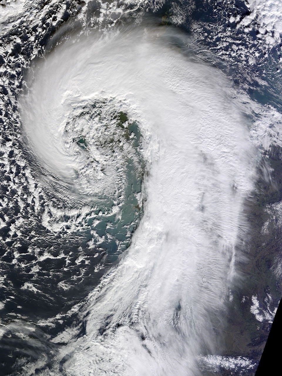 Extratropical Cyclone over the United Kingdom