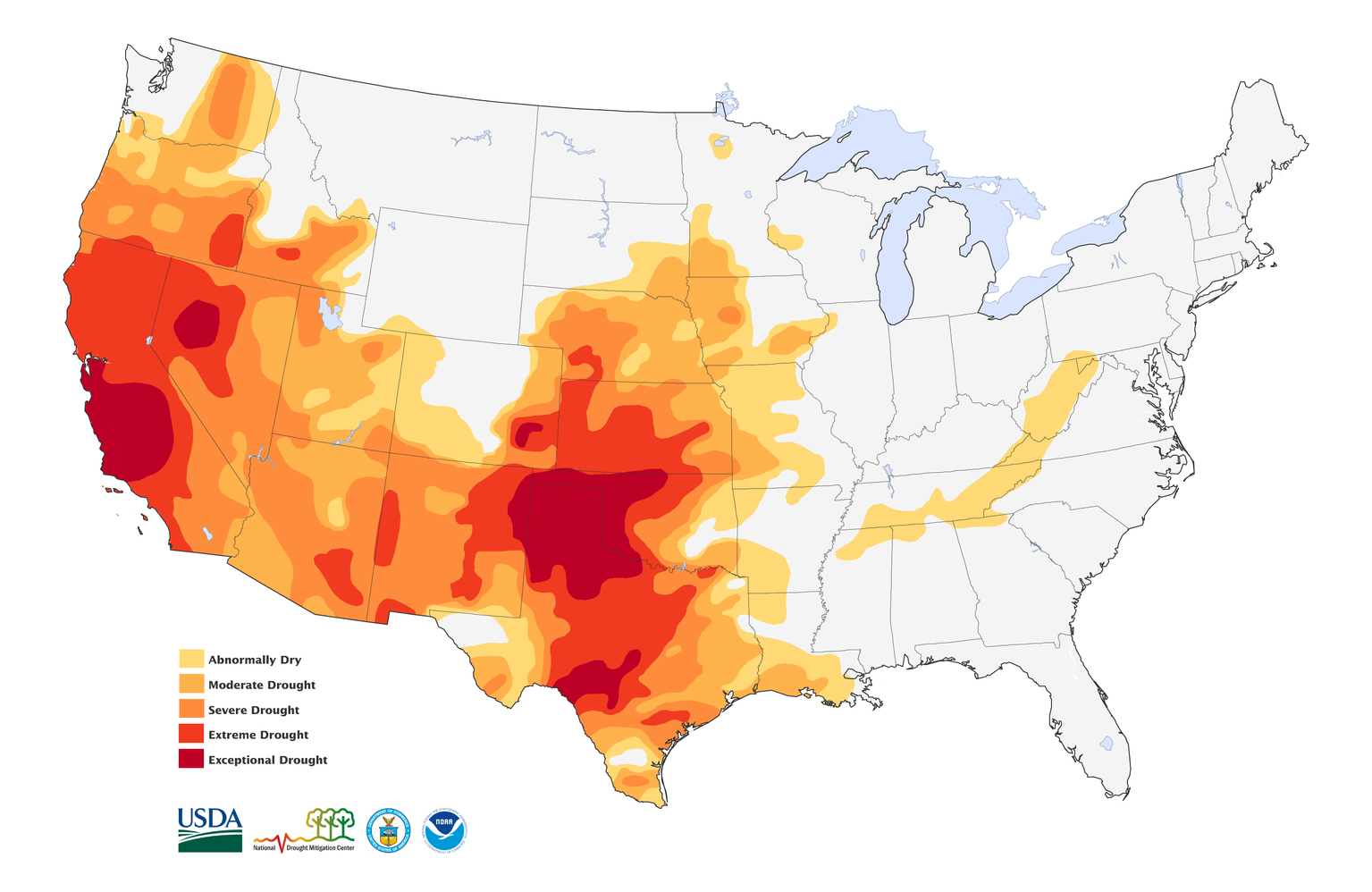 Drought Recorded Across Half of the U.S. - NASA Science