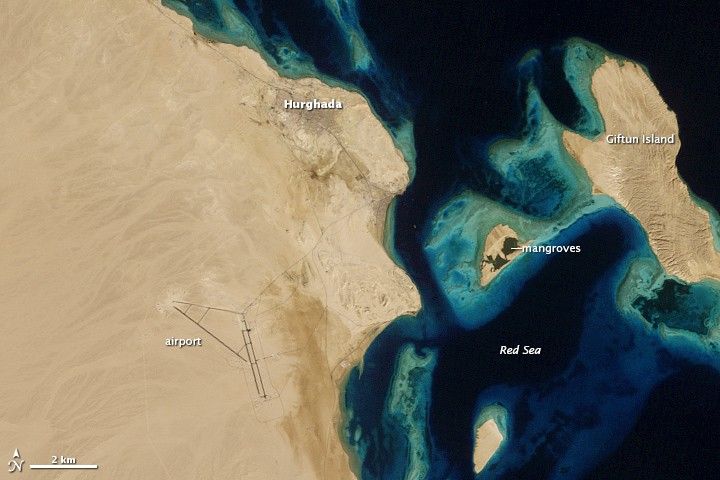 Growth of Hurghada, Egypt