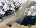 Saharan Dust over the Mediterranean Sea