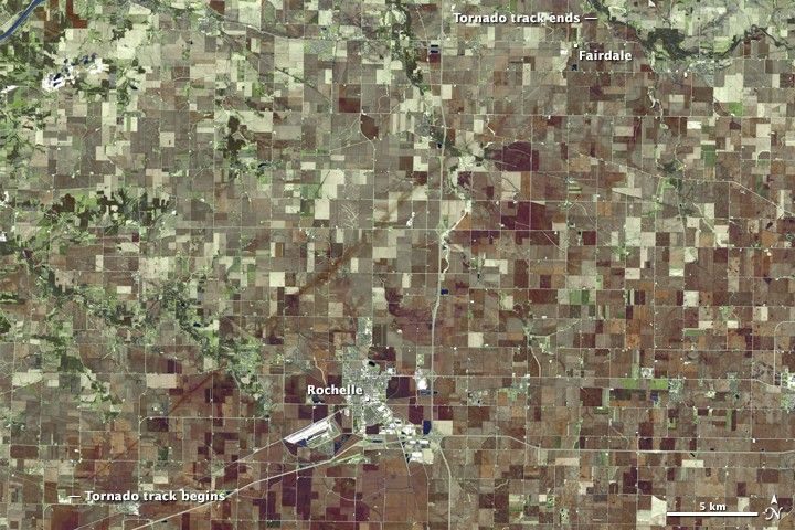 Tornado Track in Northern Illinois