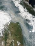 Canadian Wildfires Produce River of Smoke