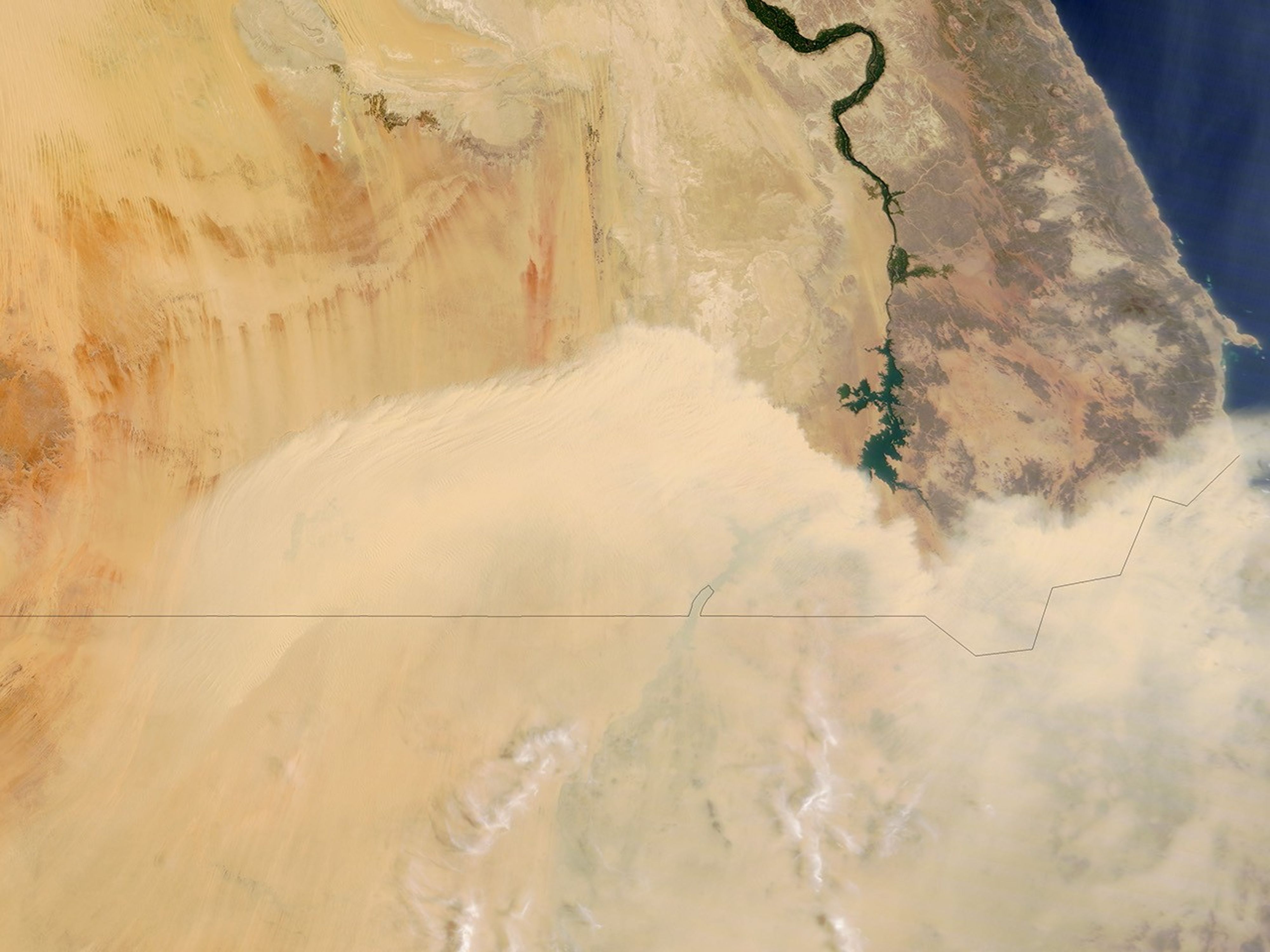 Dust Storm over Southern Egypt