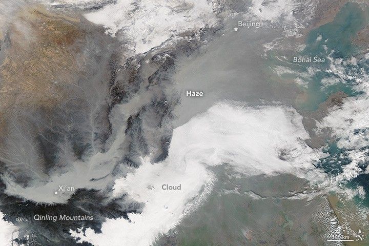 Haze over Eastern China