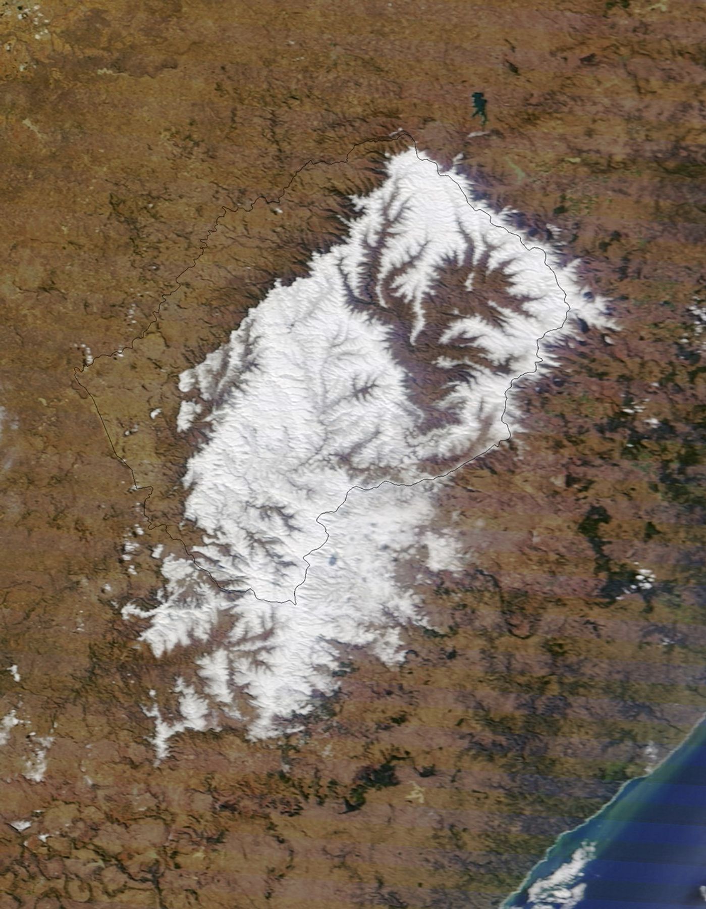 Lesotho Sees Its Heaviest Snowfall in Two Decades