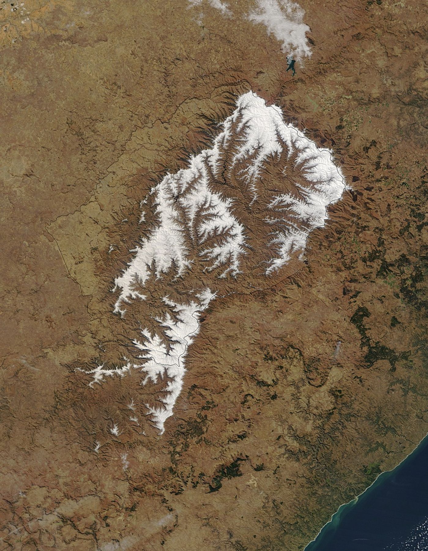 Lesotho Sees Its Heaviest Snowfall in Two Decades