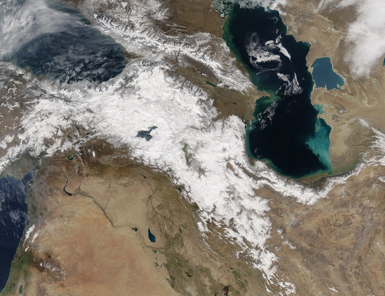 Snow in the Middle East