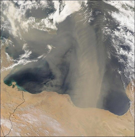 Dust Storm over Libya