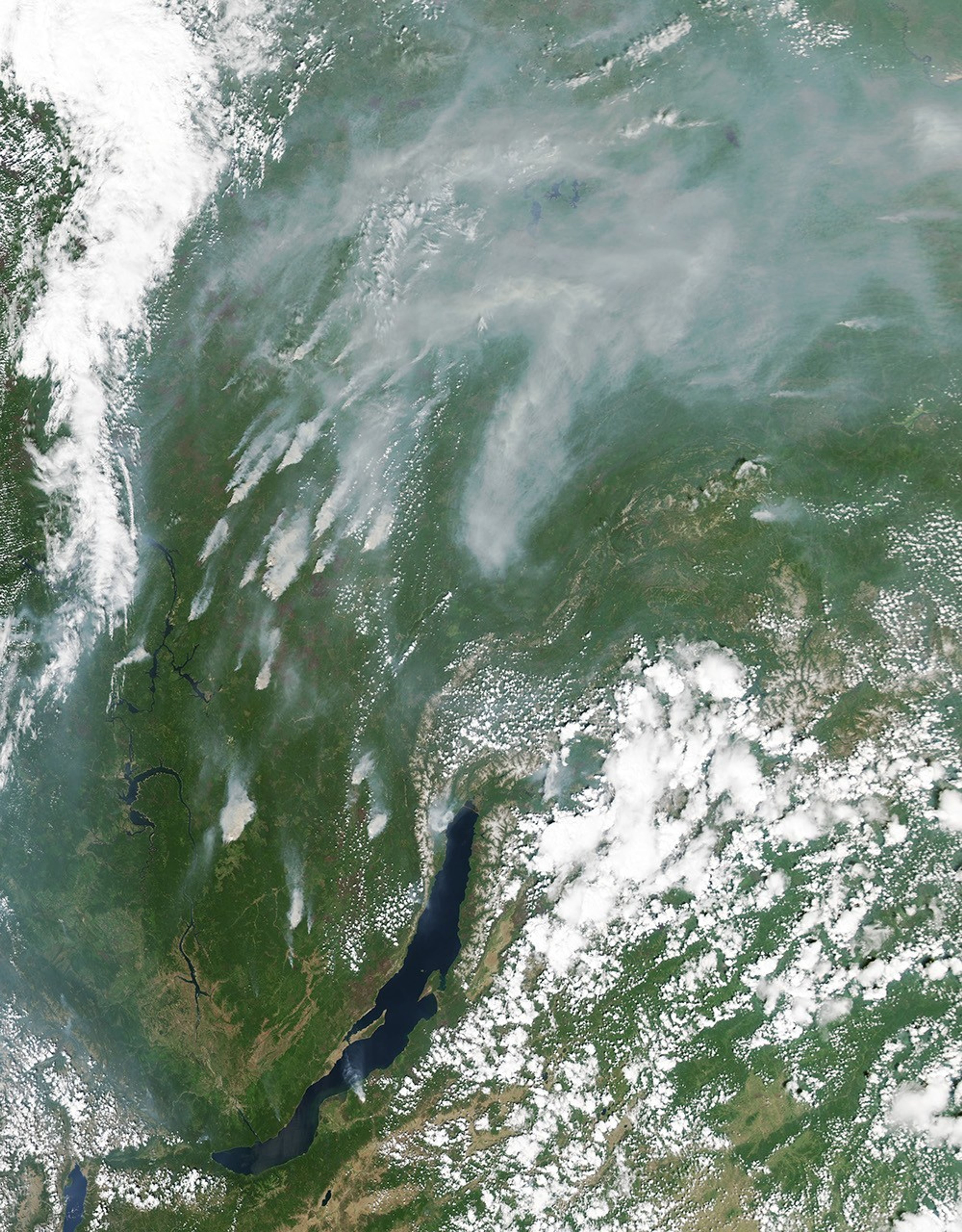 Fires Rage Near Lake Baikal