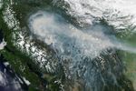 Forest Fires Blanket British Columbia with Smoke