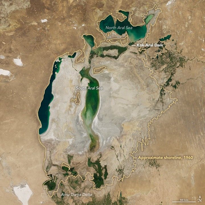 New Water in the Aral Sea