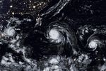 A Menacing Line of Hurricanes