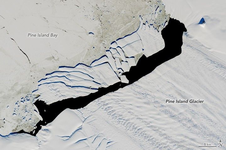 Pine Island Iceberg Under the Midnight Sun