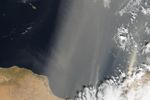 Dust Storm Over the Mediterranean Sea