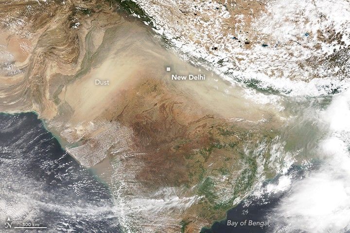 Hazardous Pre-Monsoon Dust Pollution