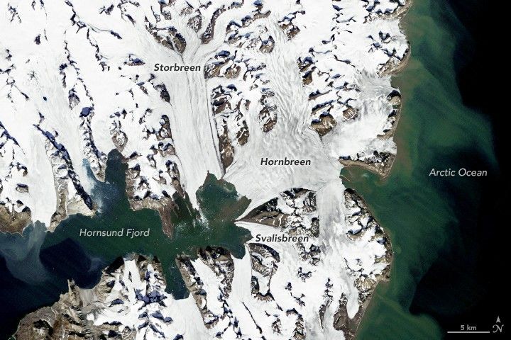 
			Losing Ice in Svalbard - NASA Science			