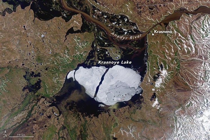 Going, Going, Gone: Summer Clears Ice from Krasnoye Lake