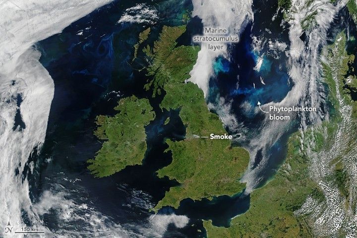 Rare Fair Skies Over All of the UK and Ireland
