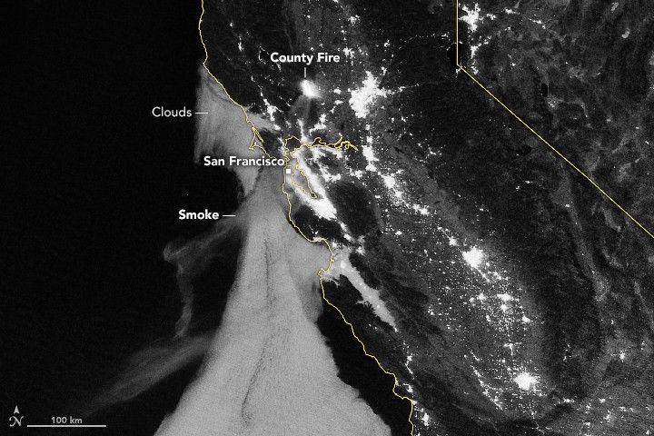 County Fire Lights Up the Night