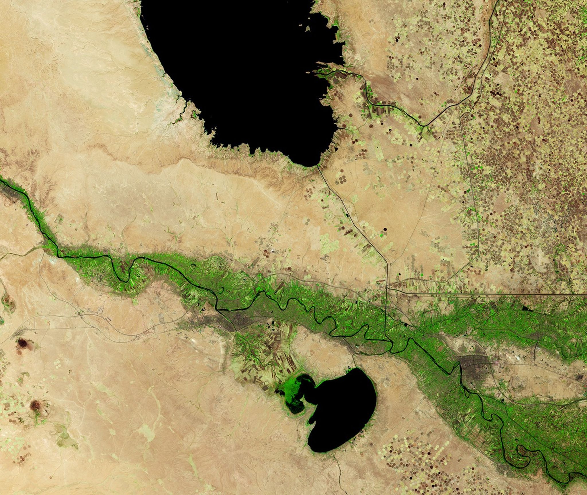 Iraq Reservoirs Plunge to Low Levels - NASA Science