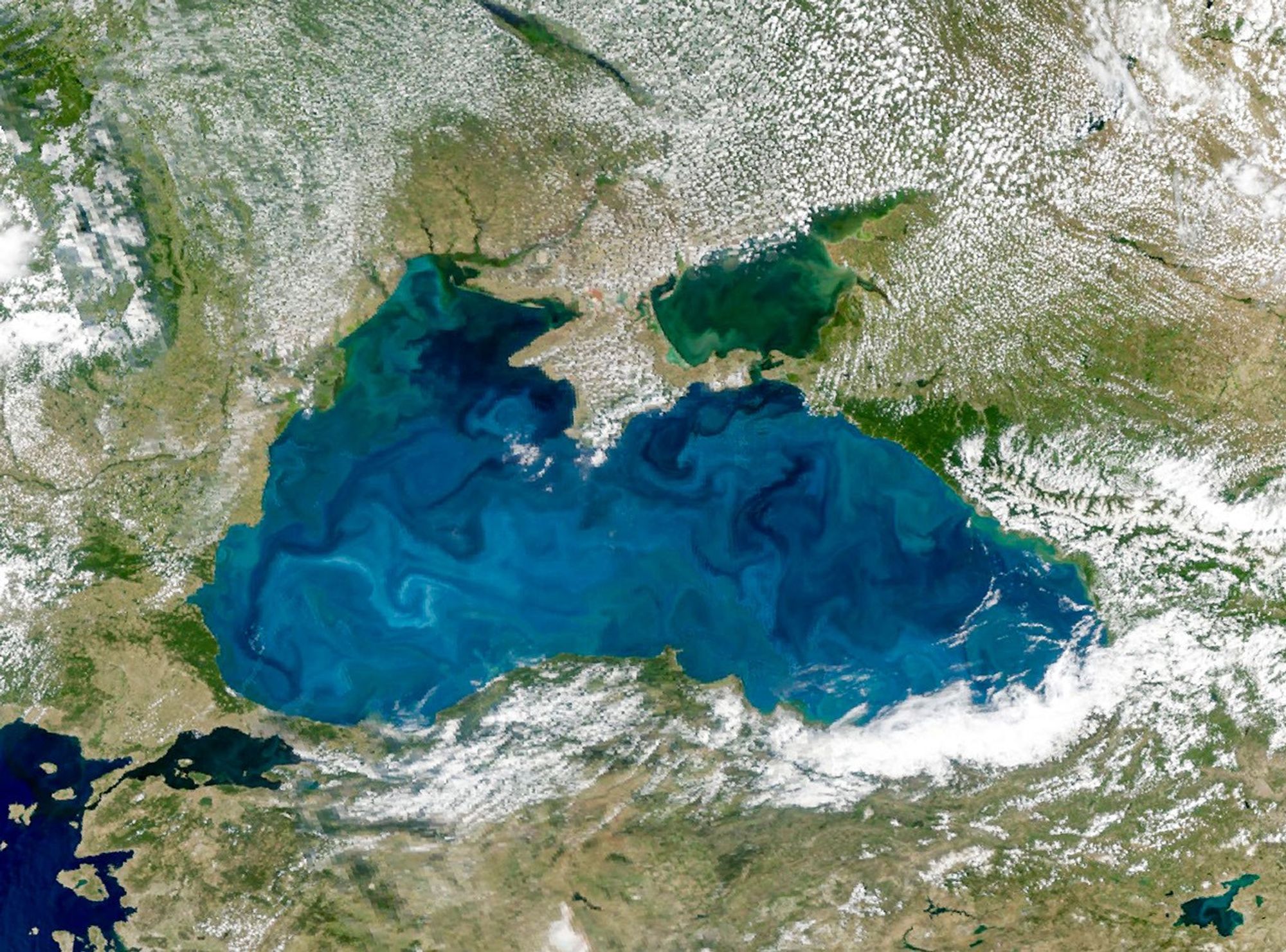 A Turquoise Tint for the Black Sea - NASA Science