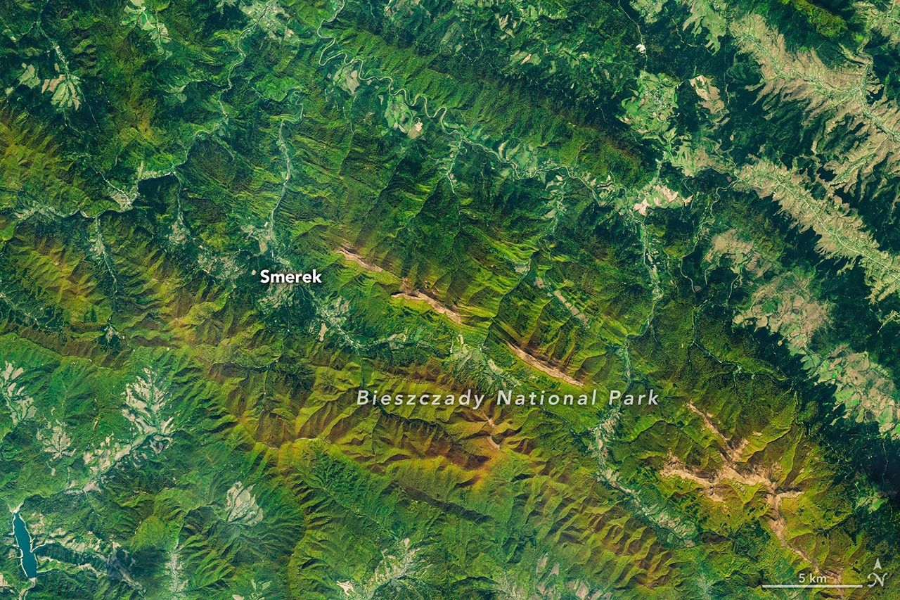 Autumn Paints Poland’s Bieszczady Mountains