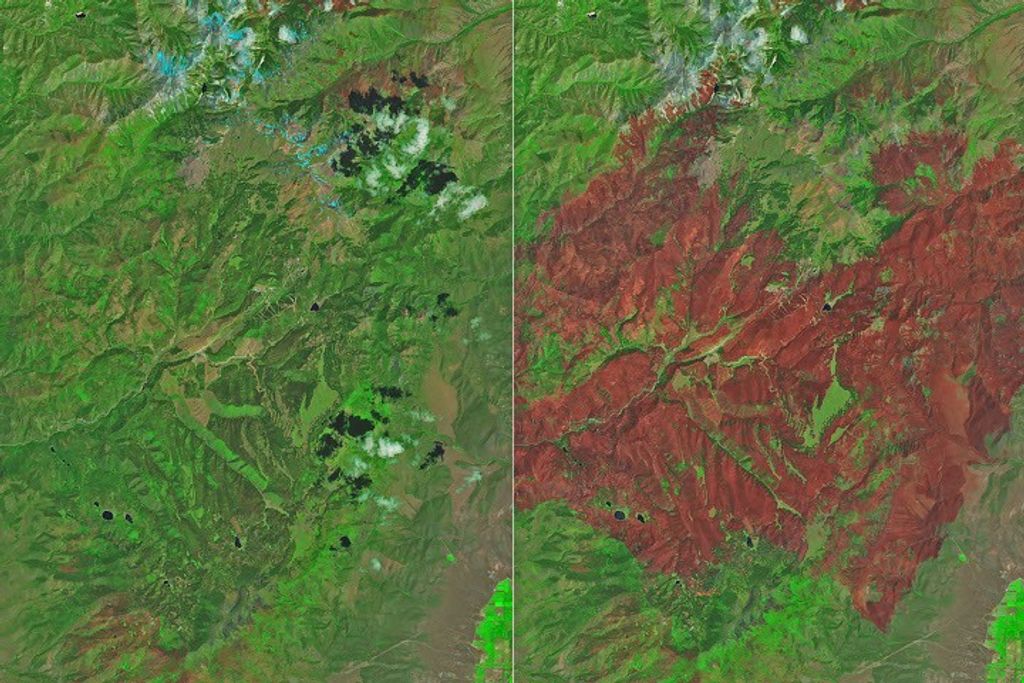 Cottonwood Fire Chars Utah